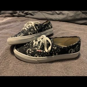 Floral Jean Vans
